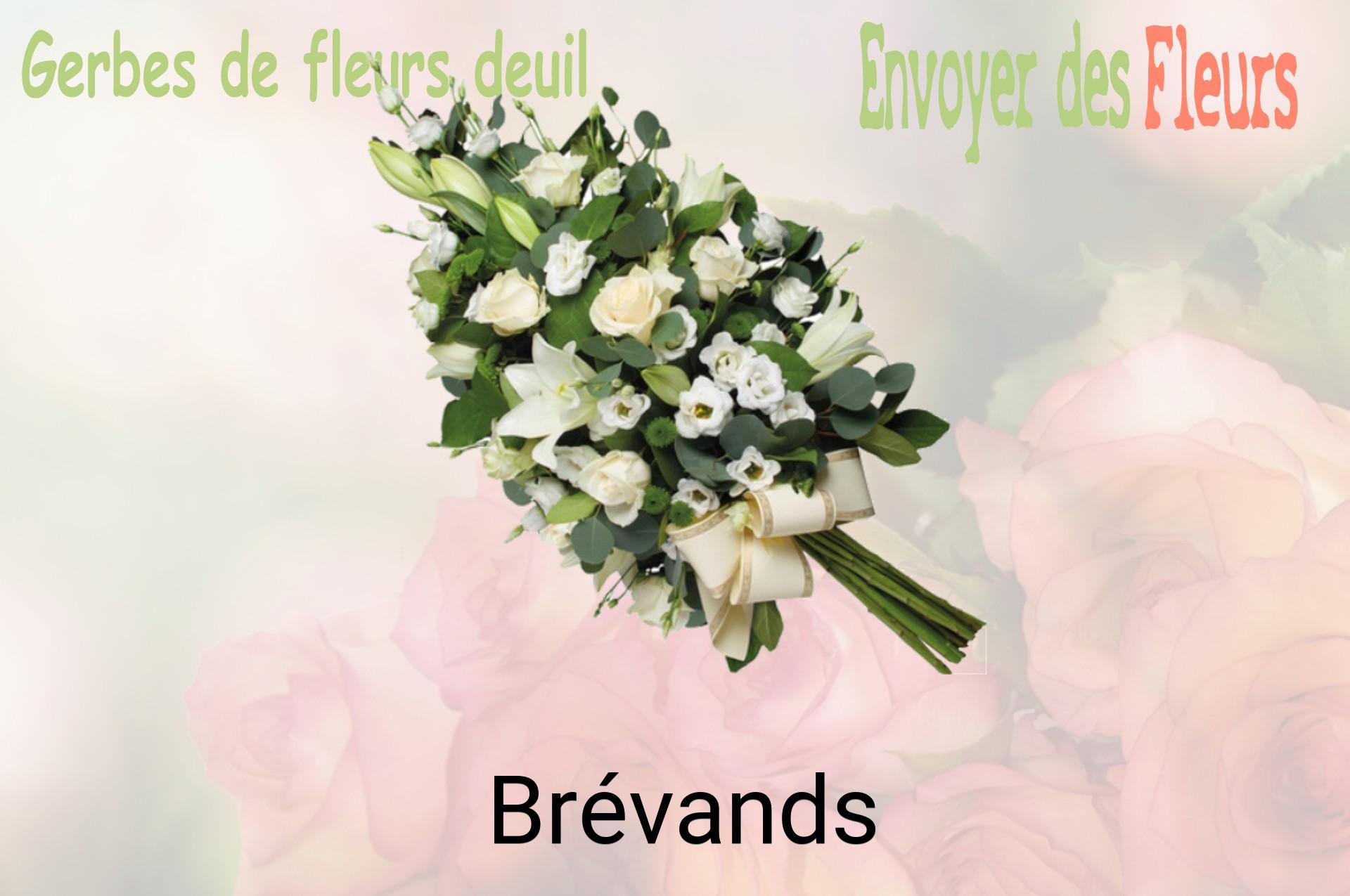 Gerbe de fleurs de deuil livrée à Brévands